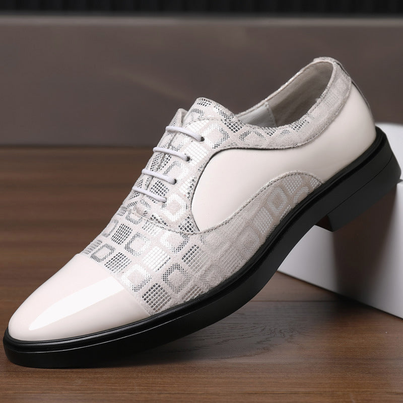 Chaussures de Mariage Élégantes Pour Hommes À Motifs Géométriques Modernes