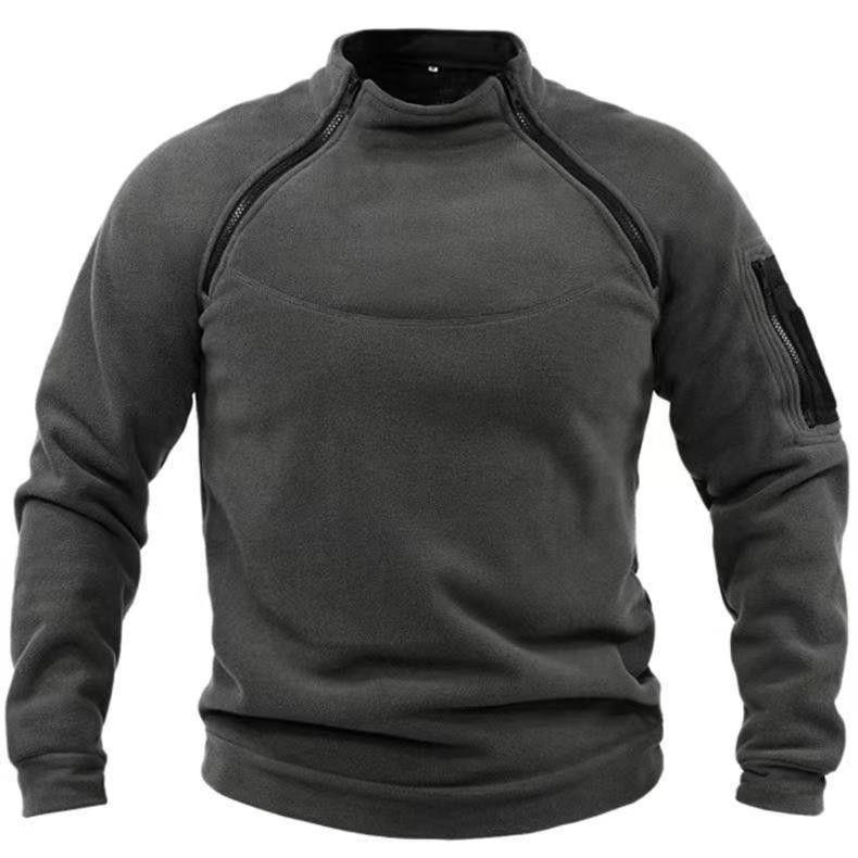 Doudoune Homme Hiver Zippée - Manches Longues avec Poche et Détails Coutures