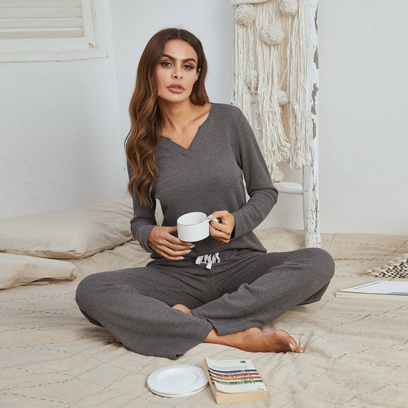 Ensemble Décontracté pour Femme avec Pantalon Élastique