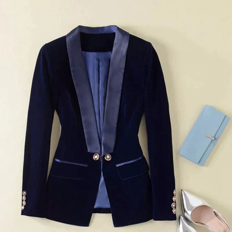 Blazer Féminin Chic Longueur Grande