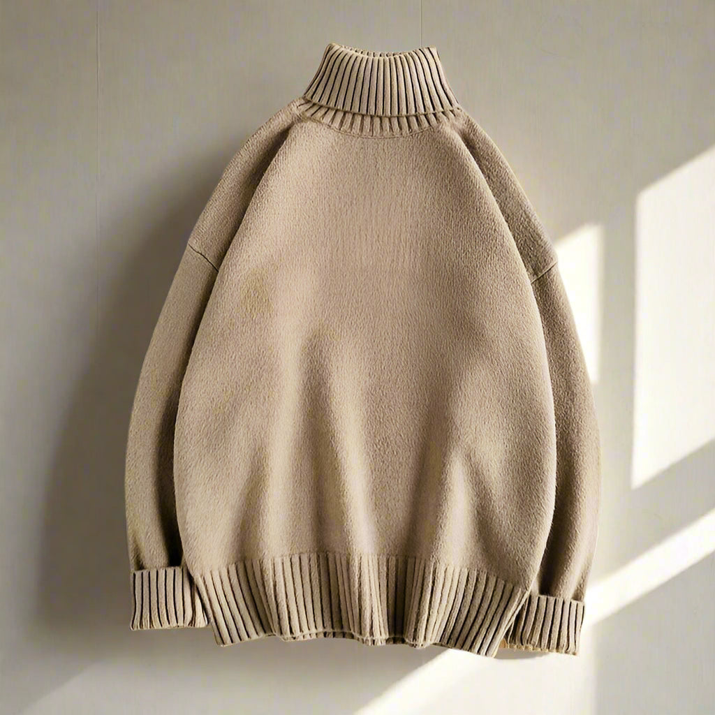Pull Col Roulé Élégant pour Homme