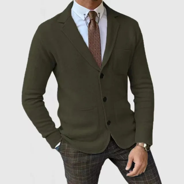 Blazer Boutonné À Simple Boutonnage Pour Homme | Manches Longues