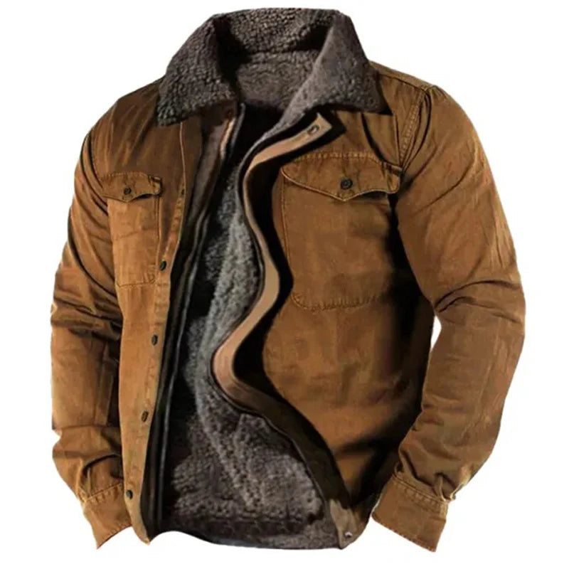 Veste Hiver Doublée Fleece pour Homme