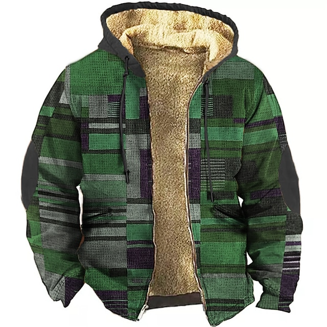 Gilet Homme Fleece Confort - Veste Capuche Patchwork Streetwear