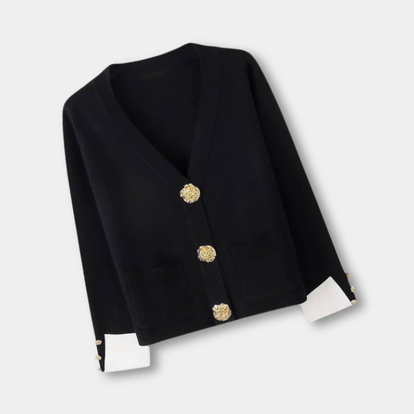 Cardigan Chic Col V Manches Longues