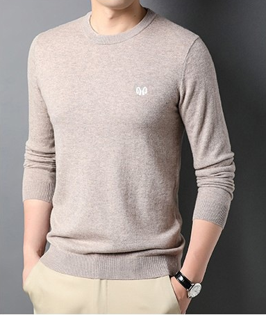Pull Homme Noir Classique Longues Manches