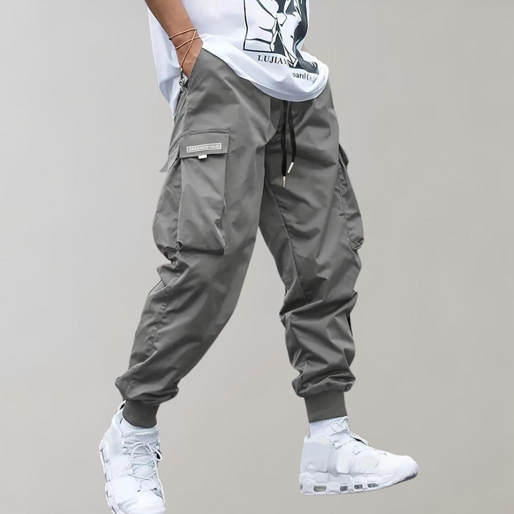 Pantalon Chasseur Brun Homme avec Poches Utilitaires