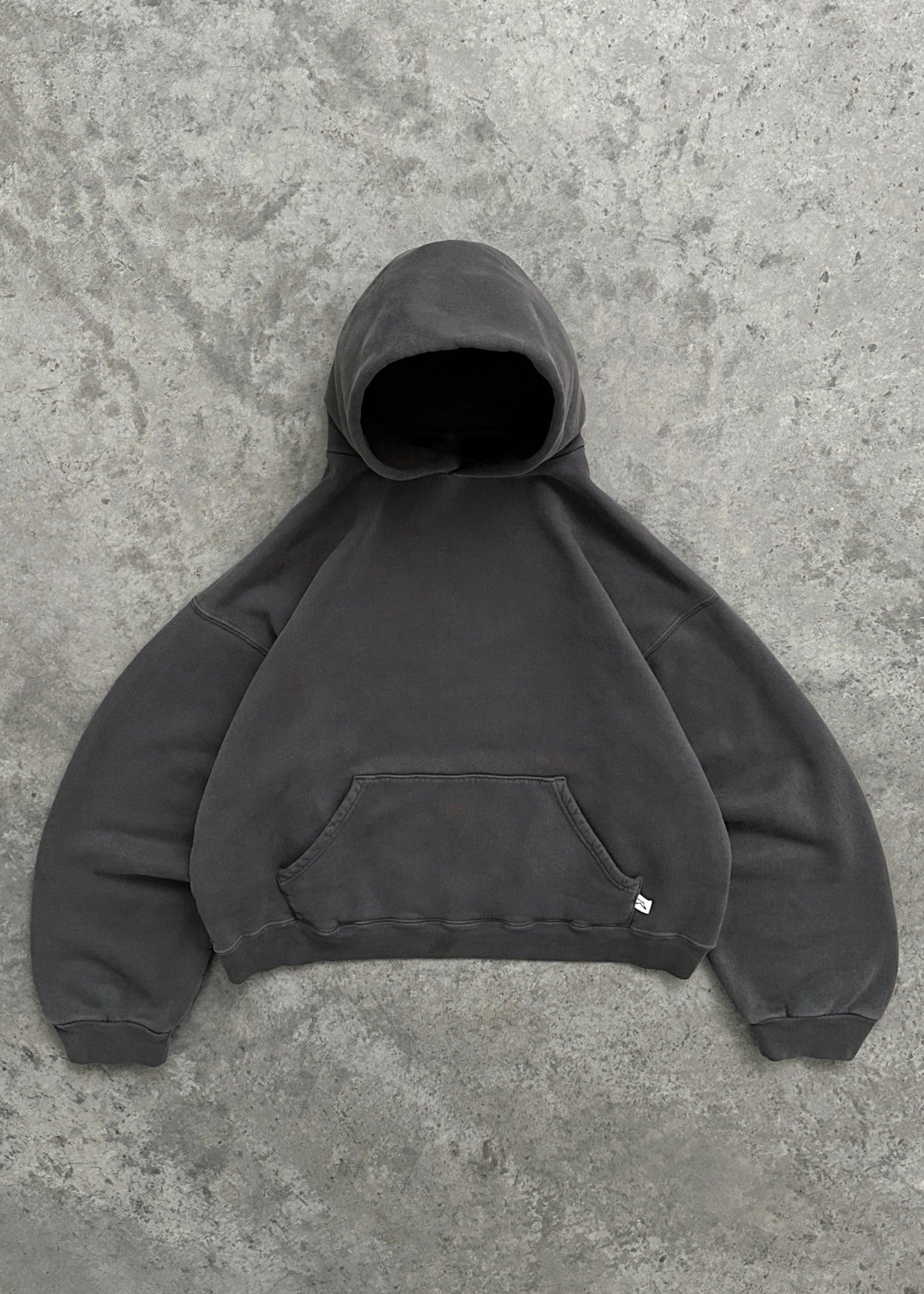 Sweat à capuche noir casual avec poche avant