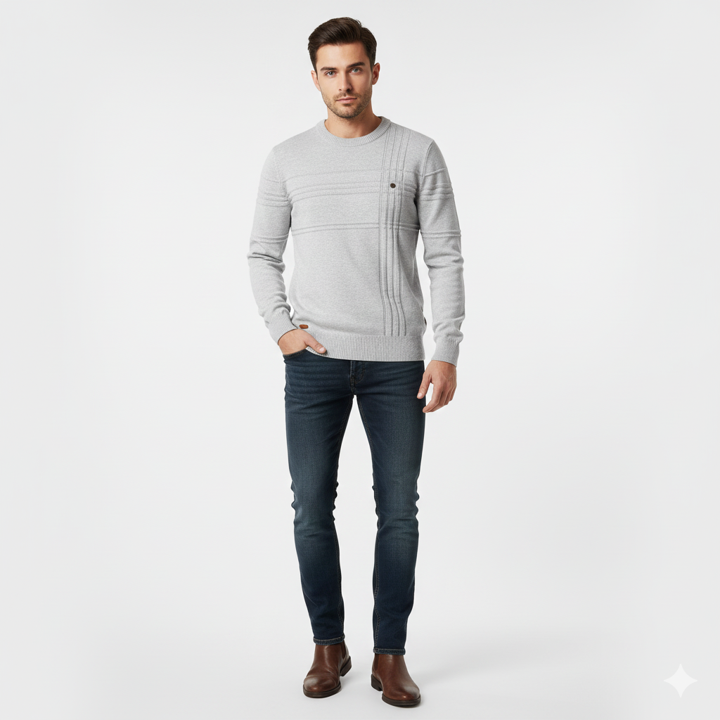 Pull Homme Classique – Maille Douce et Confortable pour Tous les Jours