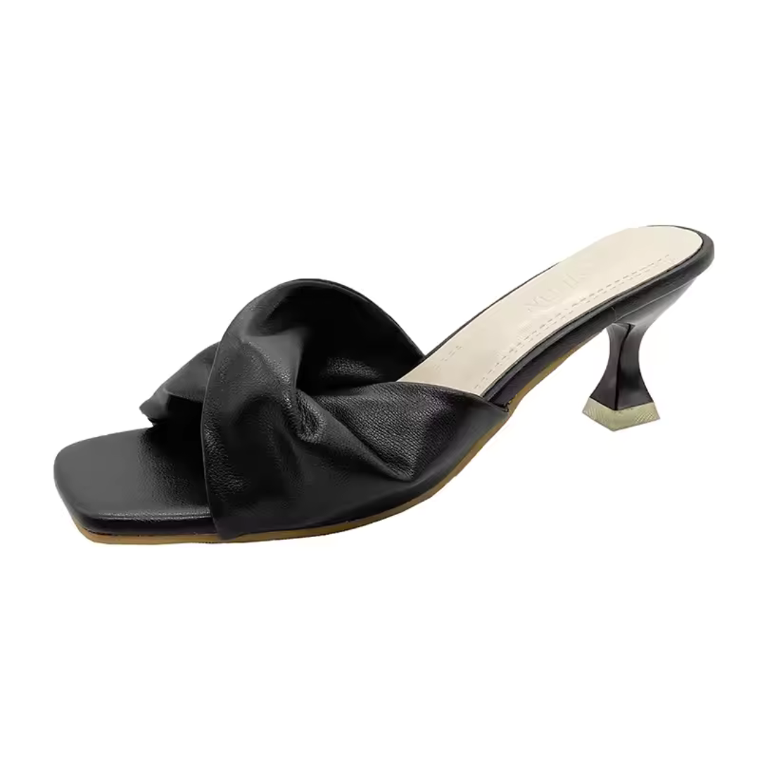 Sandales Hauts Talons Chics en Cuir Beige Féminines
