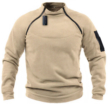 Sweat à Capuche Homme – Pull Polaire Stratégique avec Poches Discrètes & Fermetures Éclair Rapides