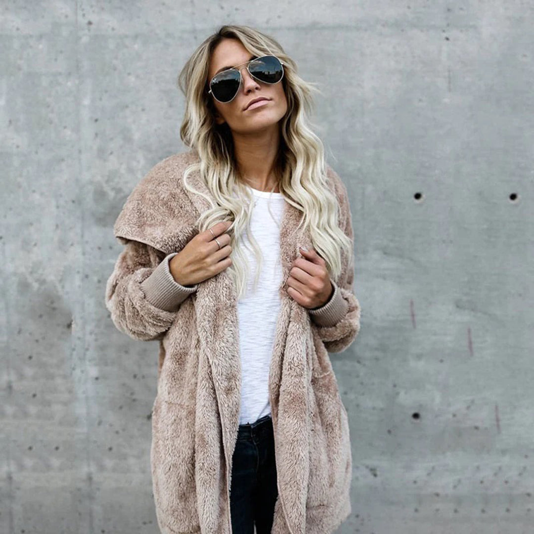 Veste Hiver Douillette pour Femme en Fausse Fourrure