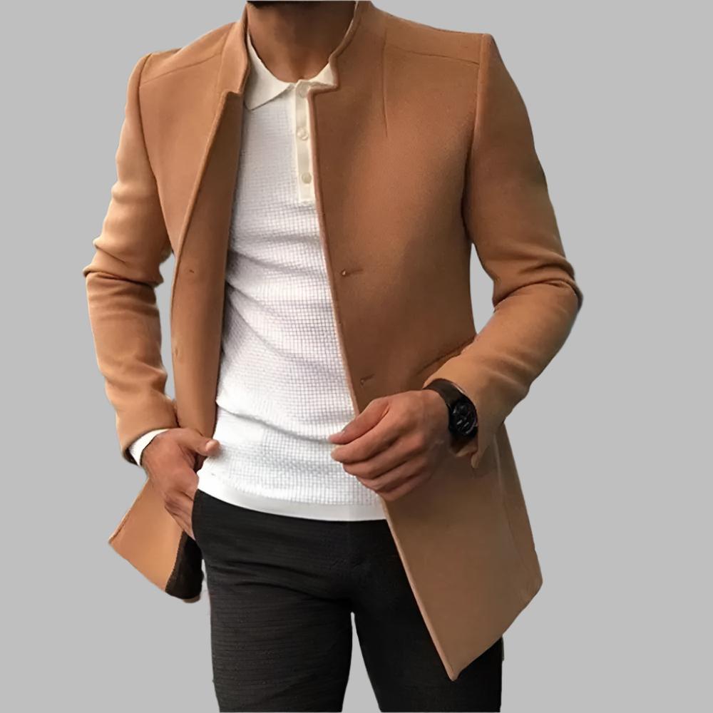 Manteau Classique Boutonné Chic
