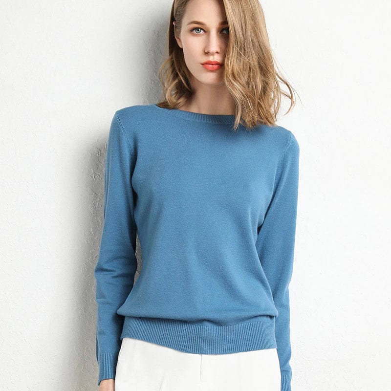 Pull Femme Noir Classique Manches Longues