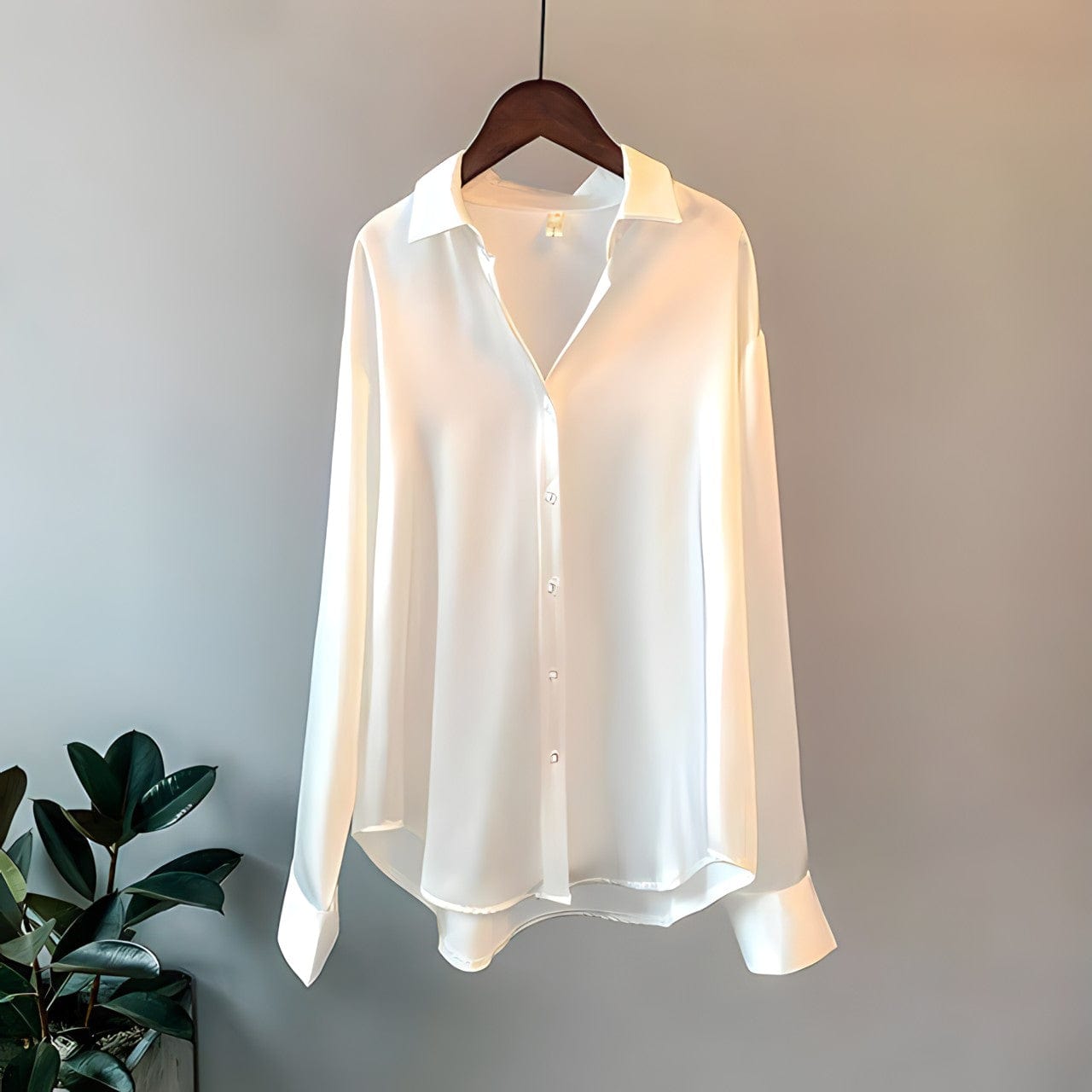 Chemise Femme Élégante en Soie Douce