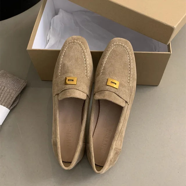 Mocassins Femmes Élégants en Cuir Souple & Confortable