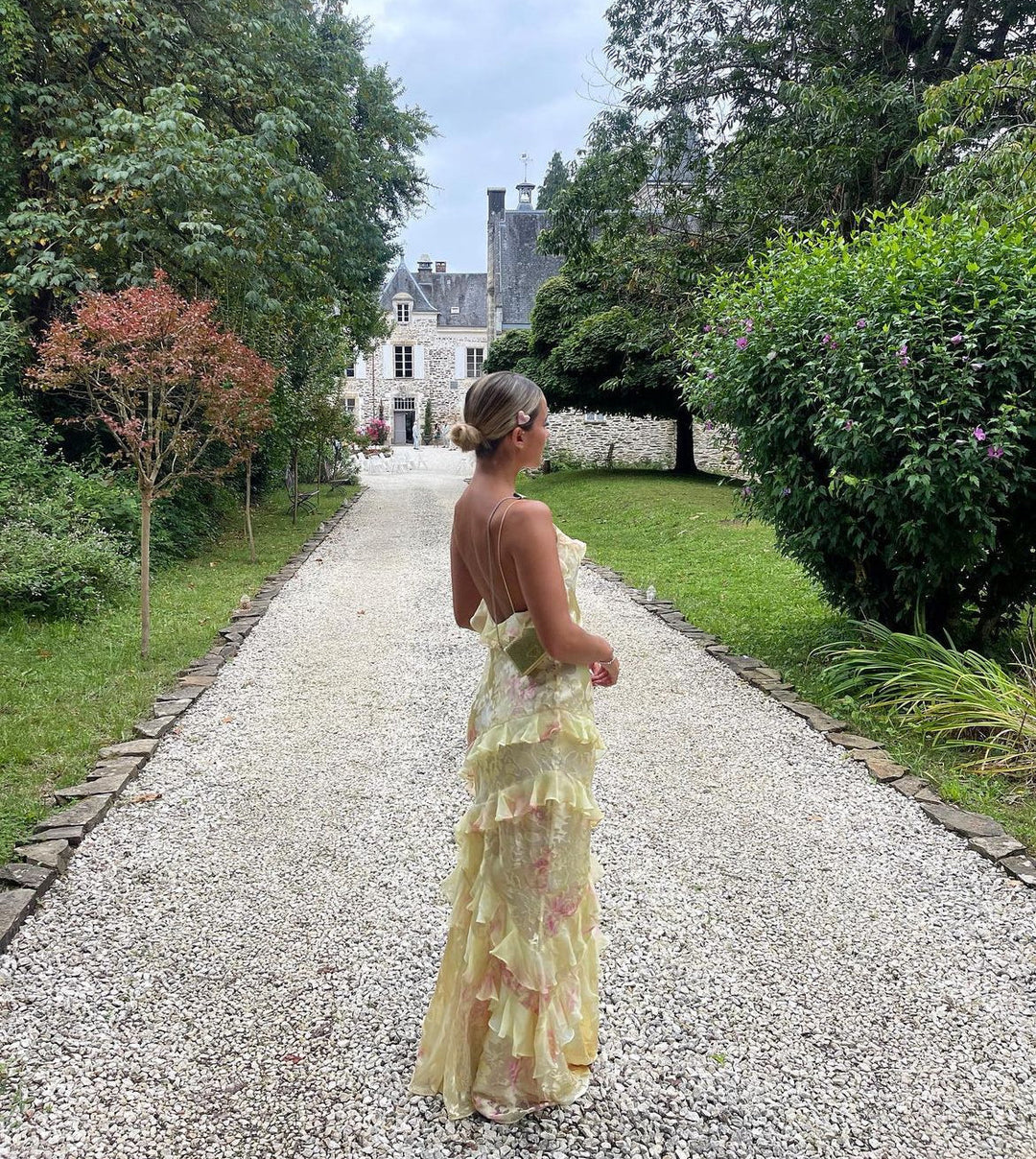 Robe de Cérémonie Élégante pour Femme avec Dos Décolleté - LuxeStyle