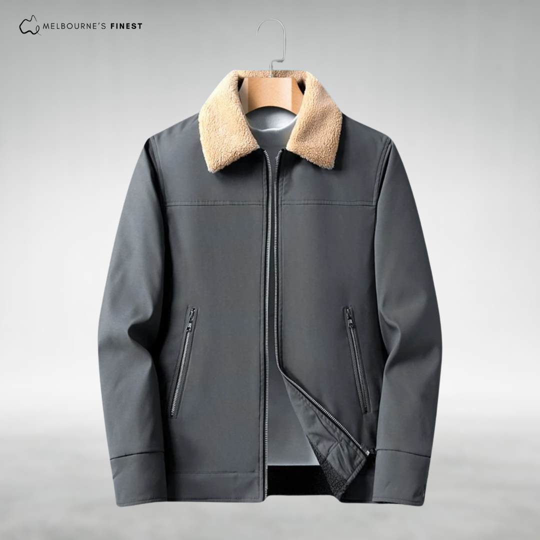 Veste Hiver Chaud avec Doublure et Poches Serrées pour Homme