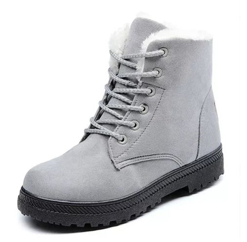 Bottes Hivernales Élégantes Fermeture Éclair Pour Femme