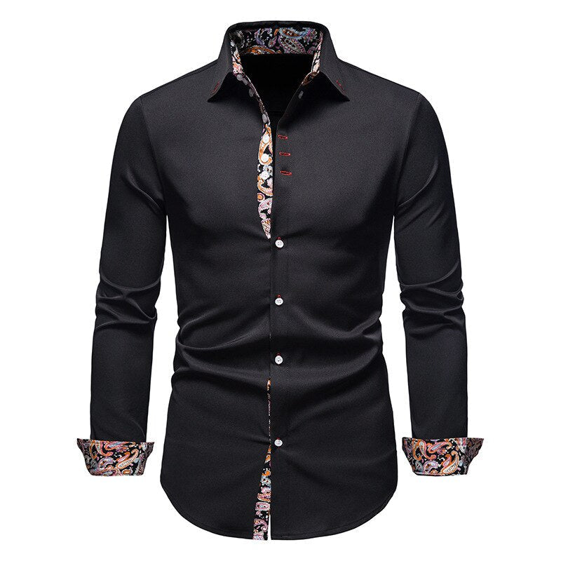 SlimElegance™ – Chemise Homme Slim-Fit en Coton Léger