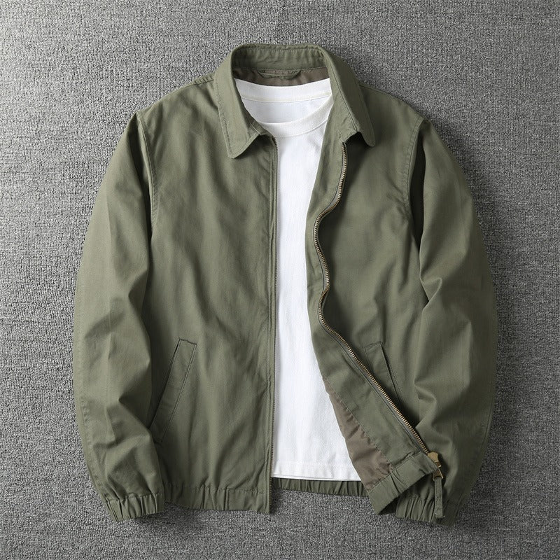 Veste Homme Mode Streetwear avec Fermeture Éclair et Coupe Détendue