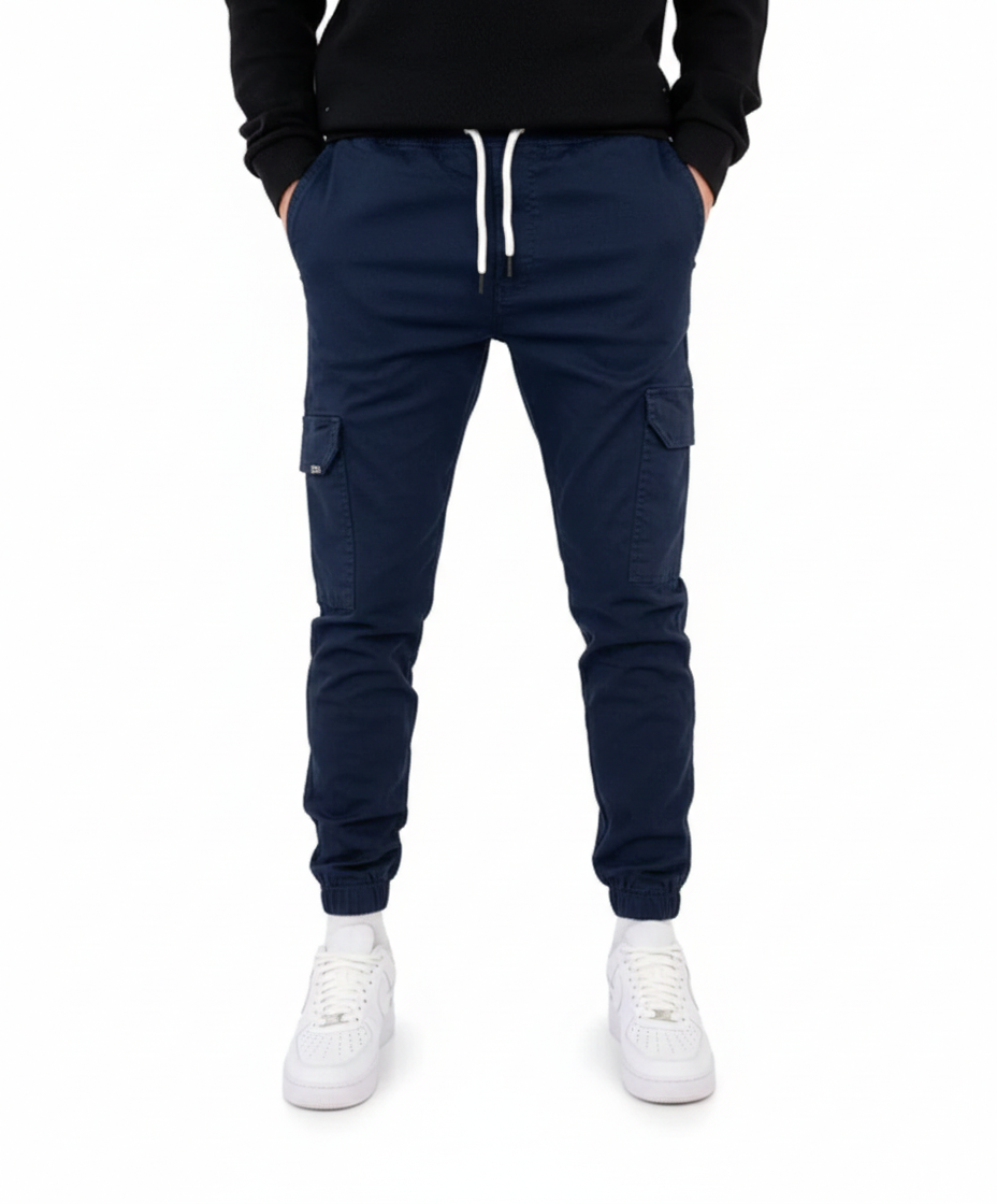 Pantalon Jogger Homme Élégant - Long avec Ceinture Élastique & Poches Pratiques