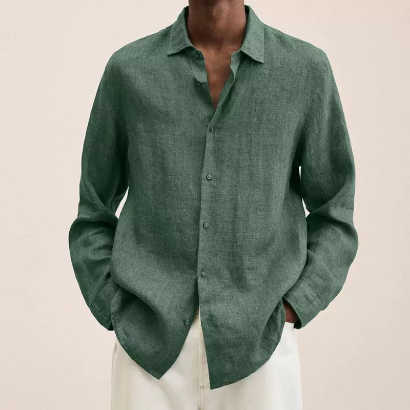 Chemise Homme Lin Fresque Manches Longues