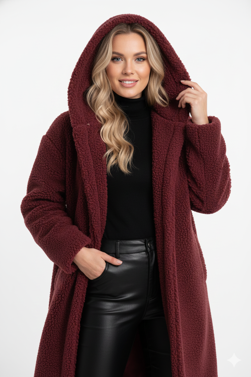 Manteau Teddy Douillet Femme - Veste Hiver Élégante et Confortable