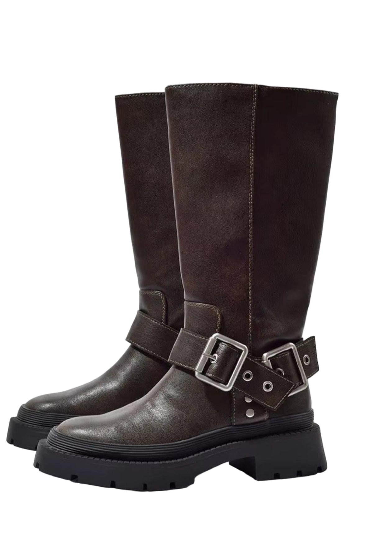 Bottes Femme Élégantes Plates Tendance - luxestyle