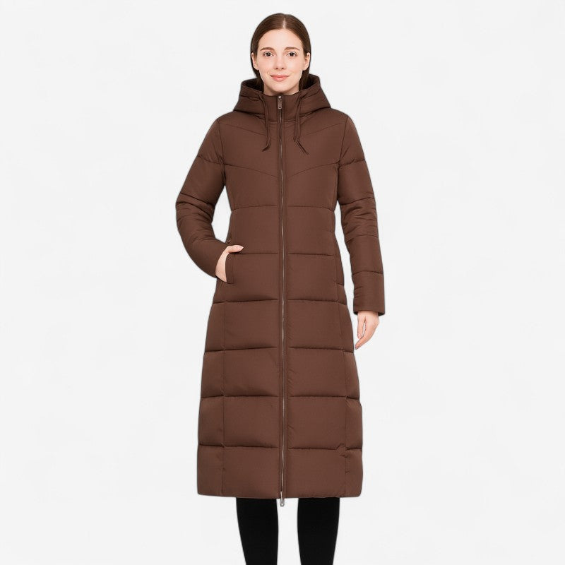 Manteau Femme Long Élégant avec Manches Longues