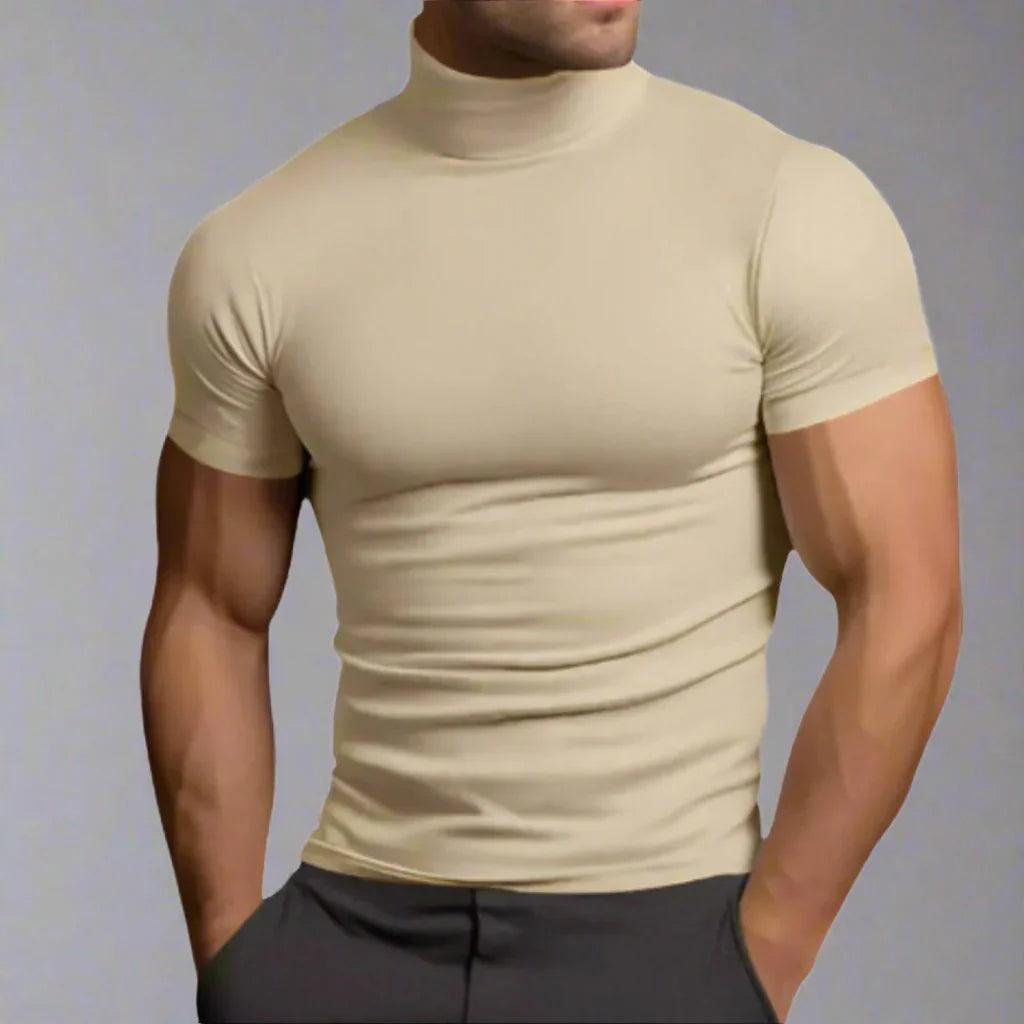 T-shirt Col Roulé Slim Moderne