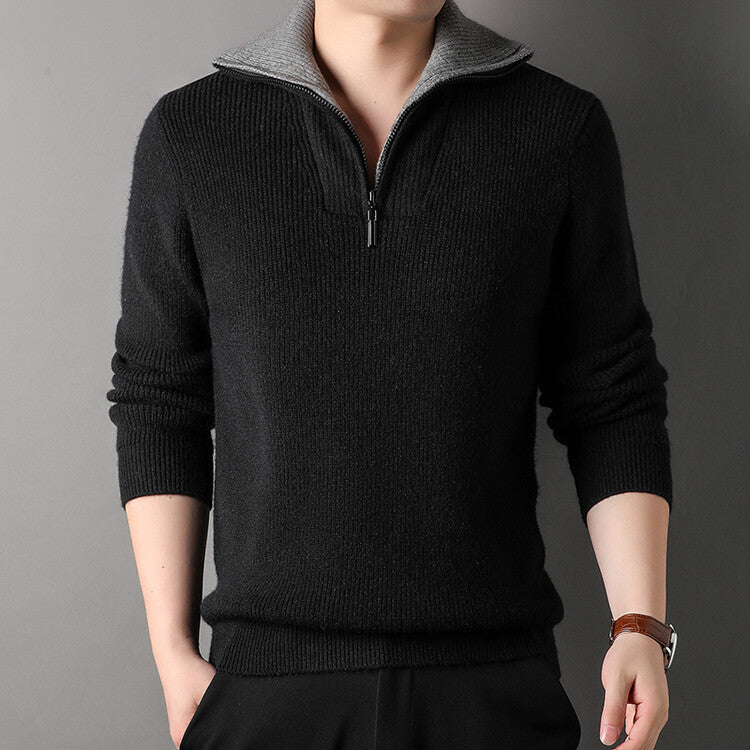 Pull Col Montant Chaud Hiver pour Homme