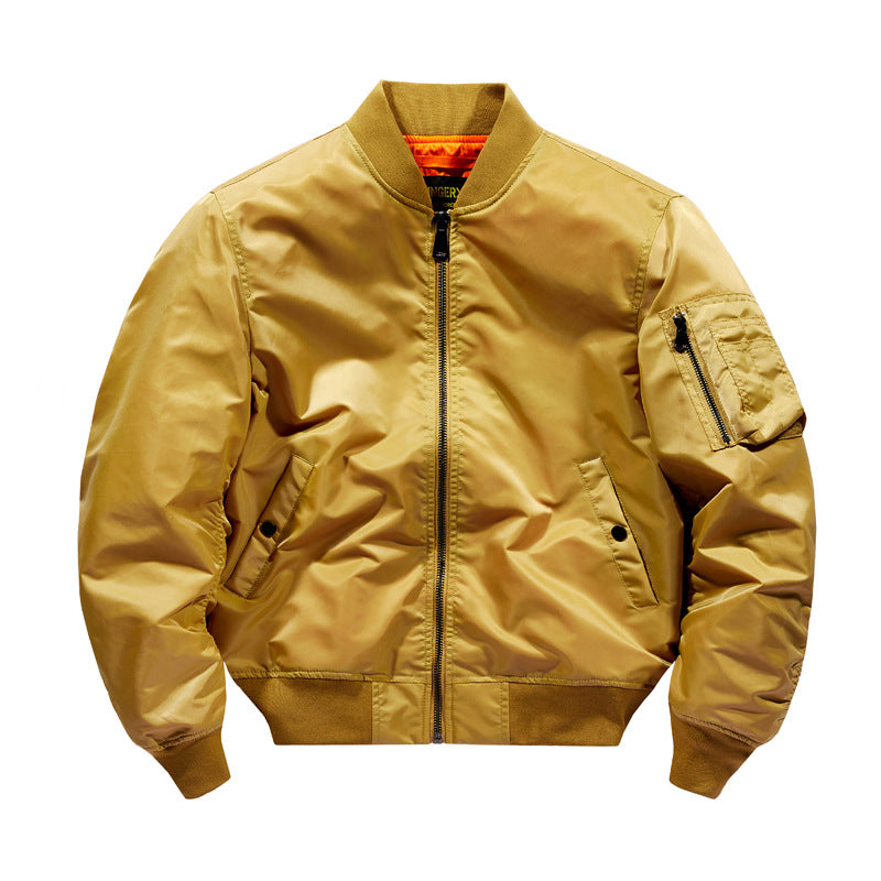 Blouson cuir épais pour adulte au look aviateur