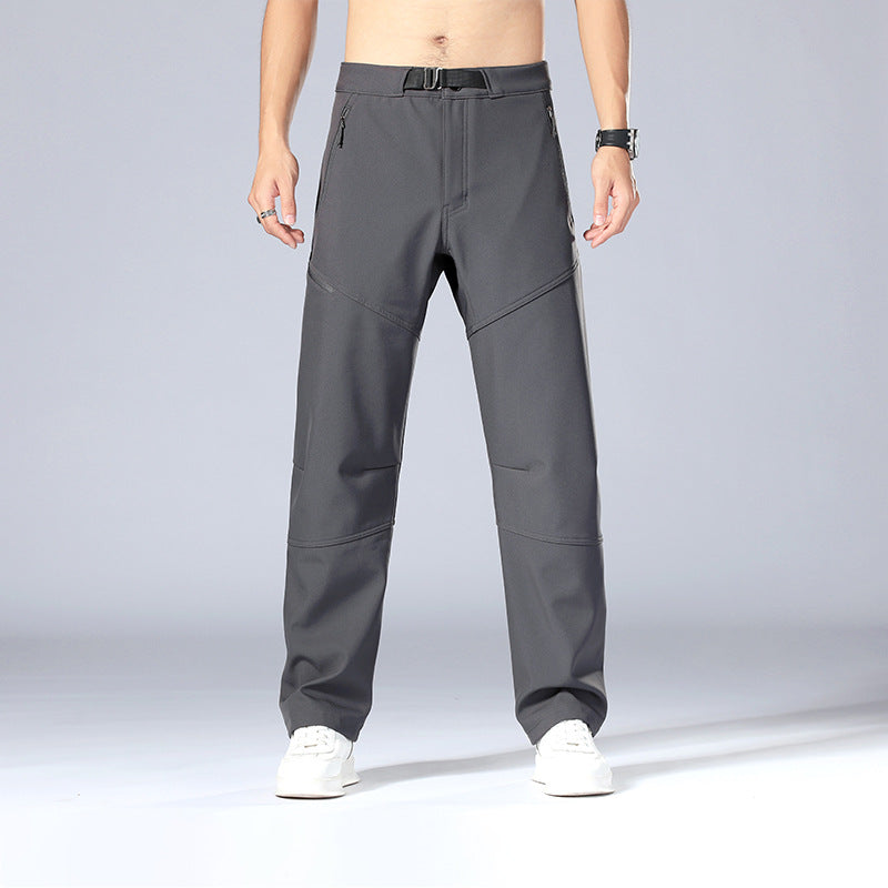 Pantalon Outdoor Homme Élastique avec Poches Sûres pour Randonnée