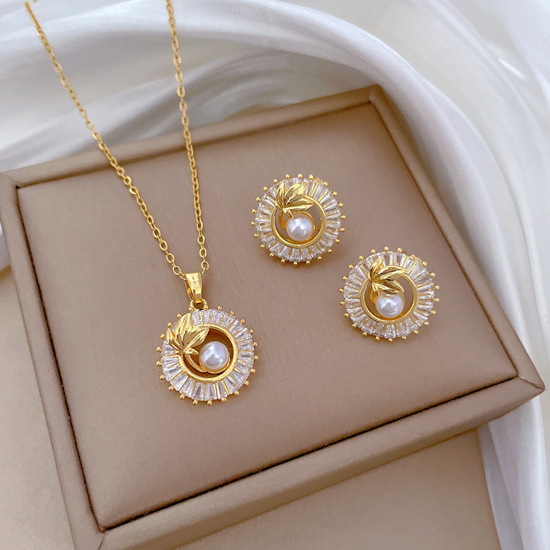 Bijou Set Collier et Boucles Élégantes pour Femmes - LuxeStyle
