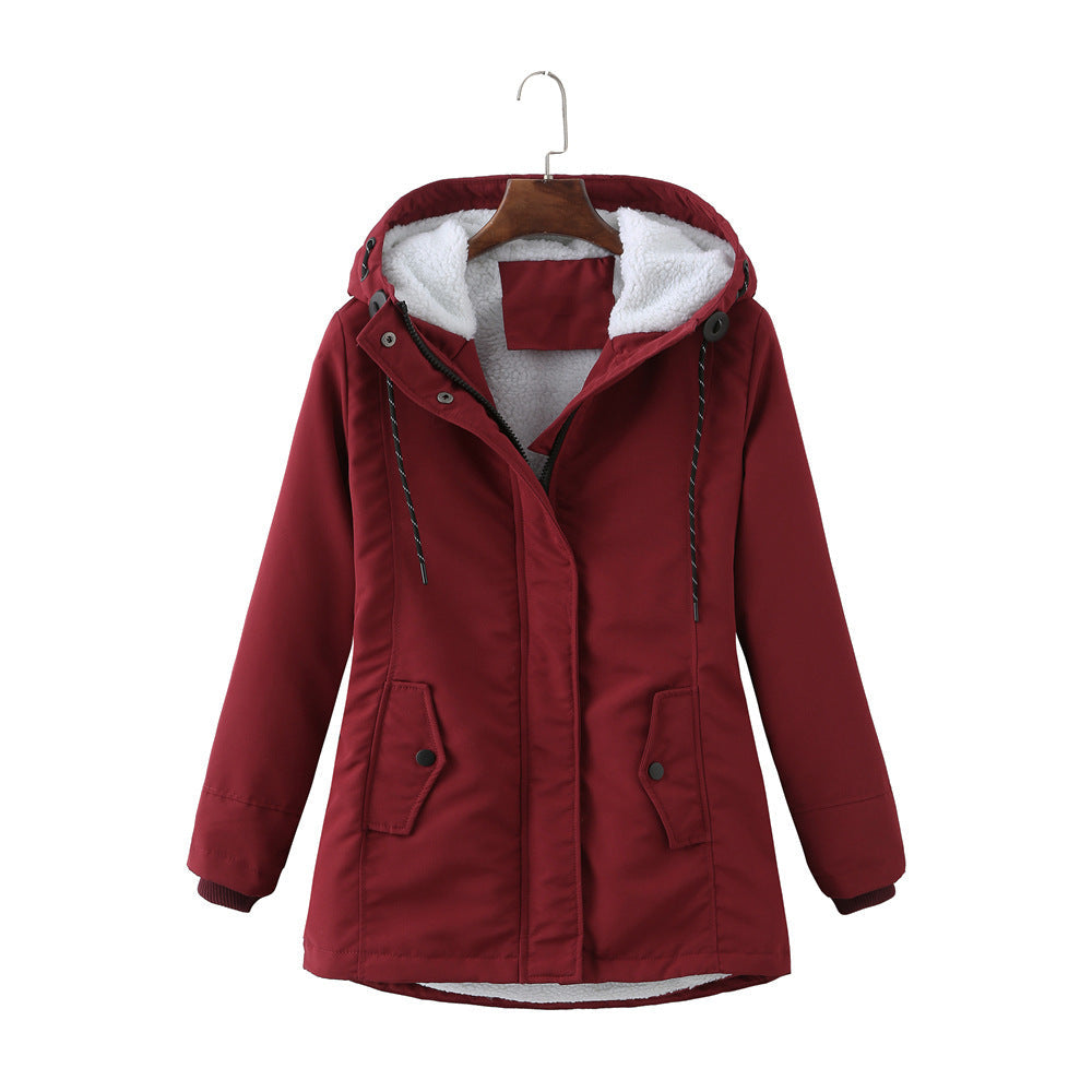 Manteau Doudoune Élégant avec Capuche pour Femme Hiver