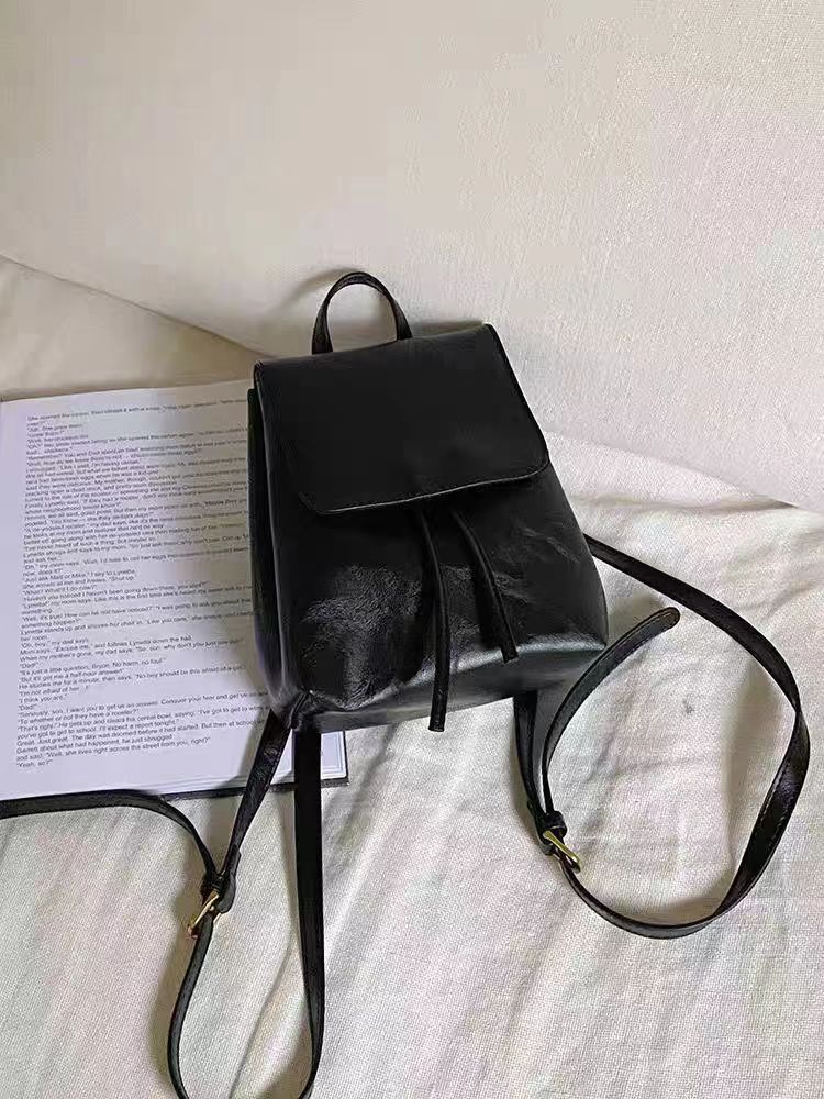 Sac à dos cuir femme brun vintage