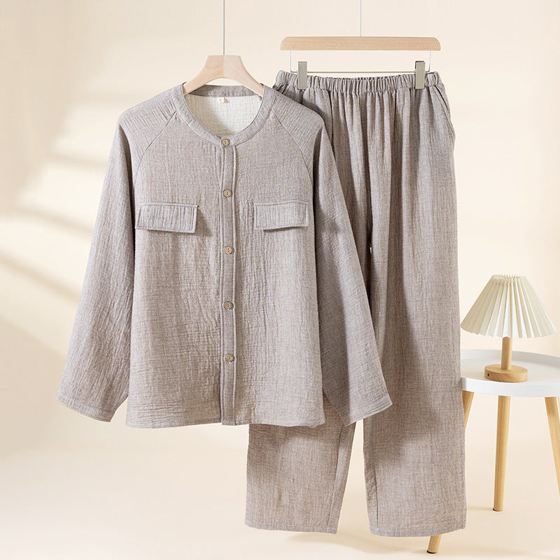 Pyjama Homme Confortable Manches Longues pour Tous Les Saisons