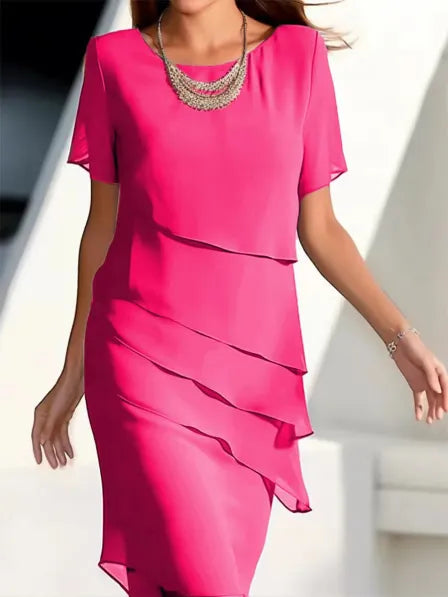 Robe Chic en Dentelle pour Femme | Taille Mi-Longue