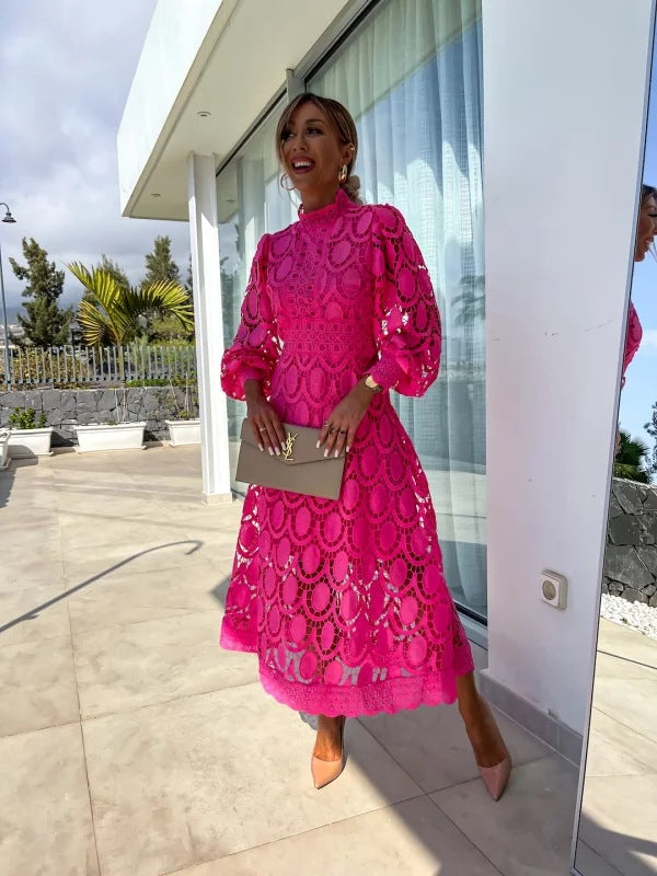 Robe de Soirée Élégante à Fermeture Éclair pour Femme