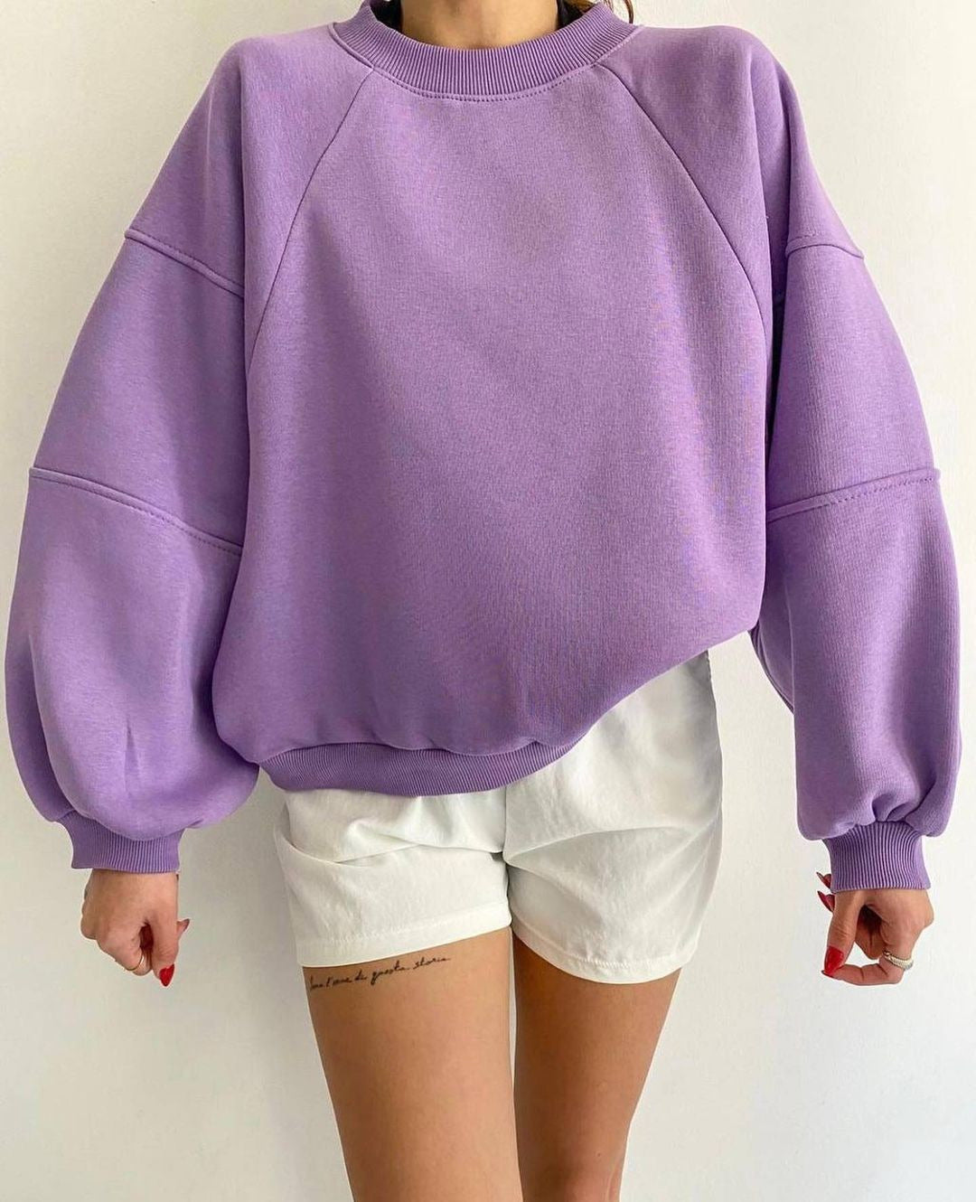 Sweat Femme Confortable – Sweat Coton Oversize Chic et Détendu