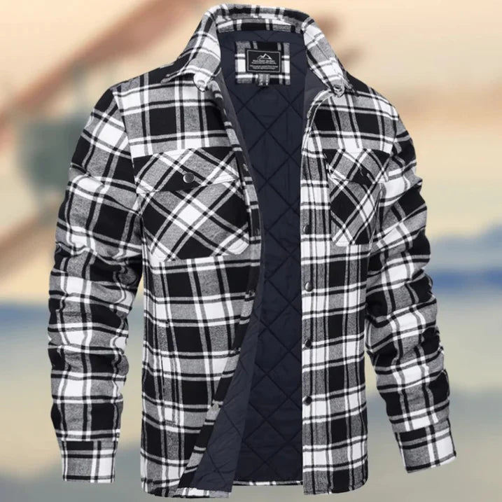Chemise Homme Flanelle Manches Longues Boutons