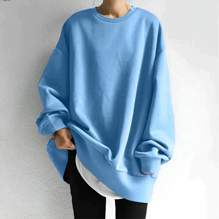Pull femme confortable à manches longues