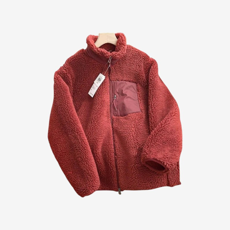 Veste Femme Hiver Chaude avec Poches et Zip
