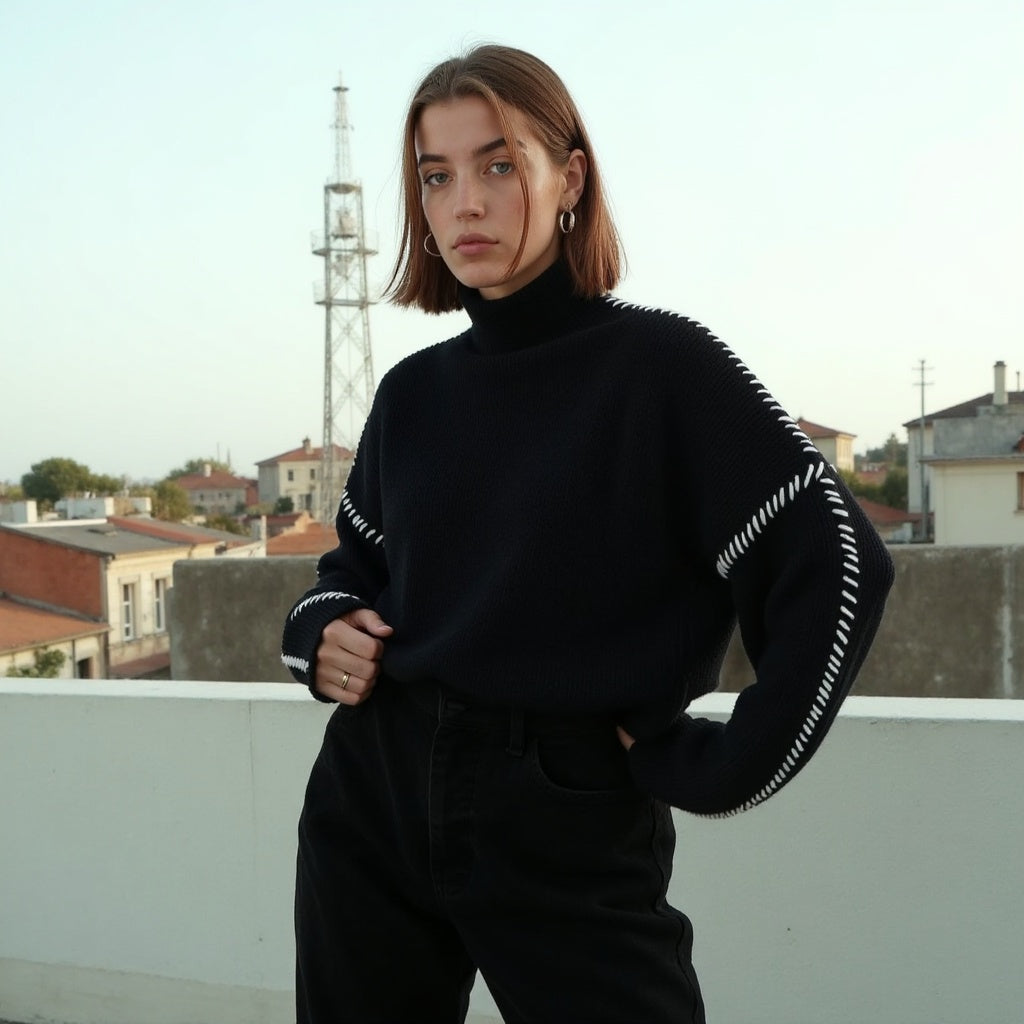 Pull Femme Élégant Tricoté - luxestyle
