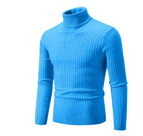 Pull en Laine Châle Brun pour Homme
