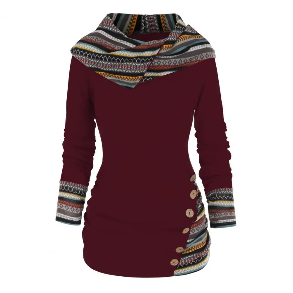 Sweat Capuche Élégant Hiver Femmes