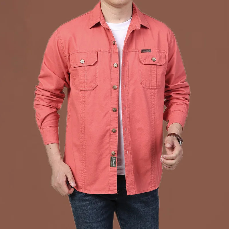 Chemise Homme Manches Longues Élégante et Confortable