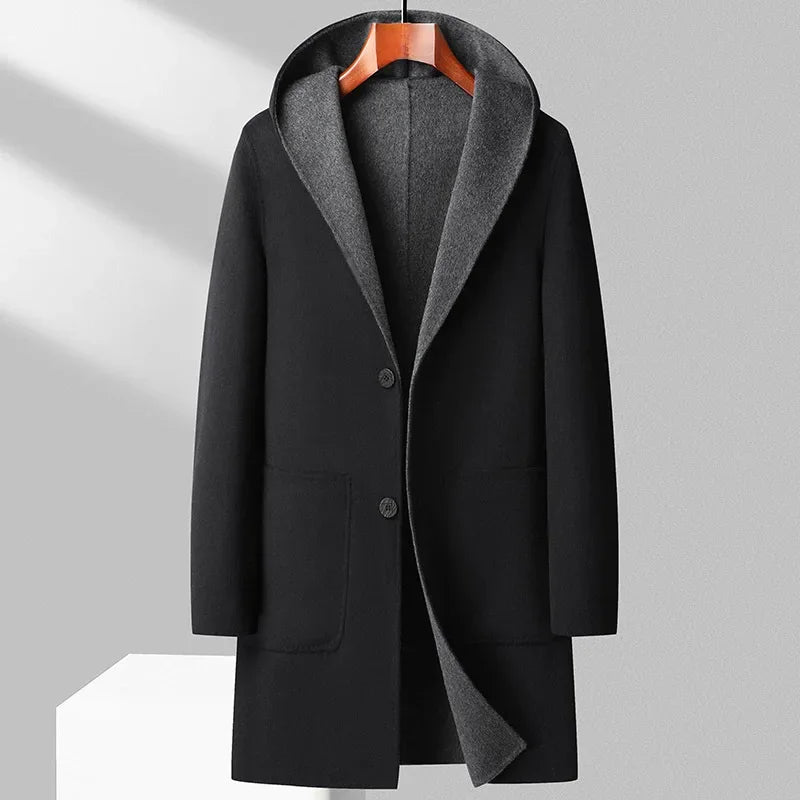 Manteau Hiver Doublé avec Poches Fermées pour Homme