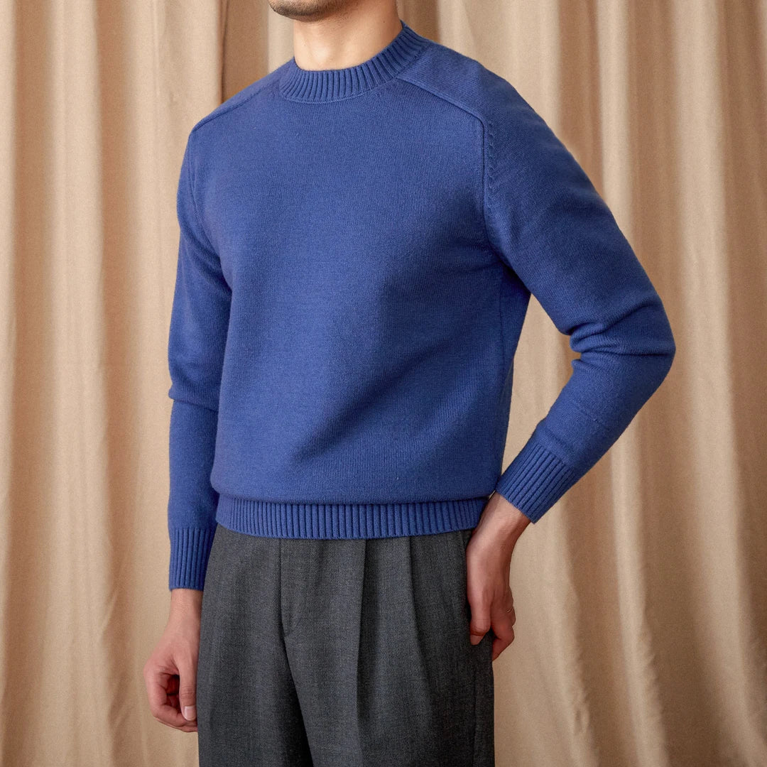 Pull Hiver Chaud Col Rond Homme
